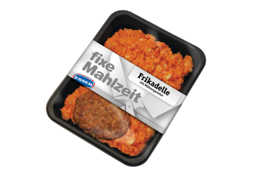 Frikadelle mit Möhrengemüse