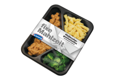 Pfefferrahmgeschnetzeltes mit Brokkoli und Spätzle