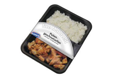 Putengeschnetzeltes süß-sauer mit Basmati-Reis