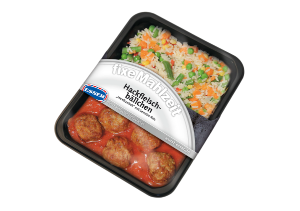 Hackbällchen "mexikanisch" mit Gemüse-Reis