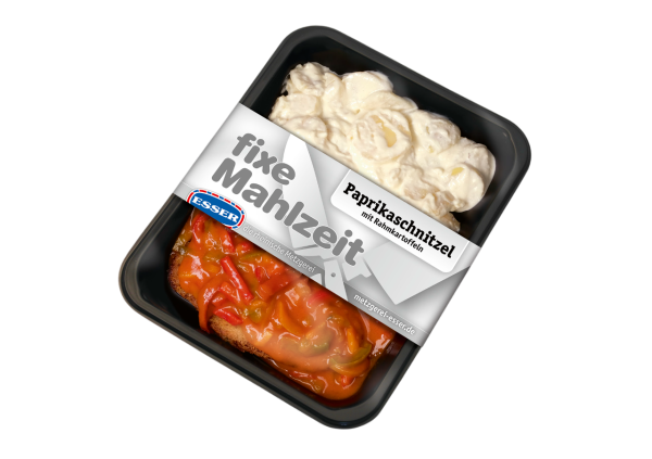 Paprikaschnitzel mit Rahmkartoffeln